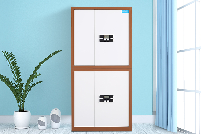 分雙節保密柜咖套白