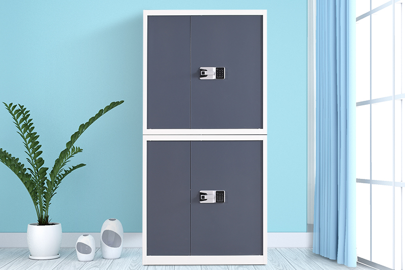 分雙節保密柜白套灰