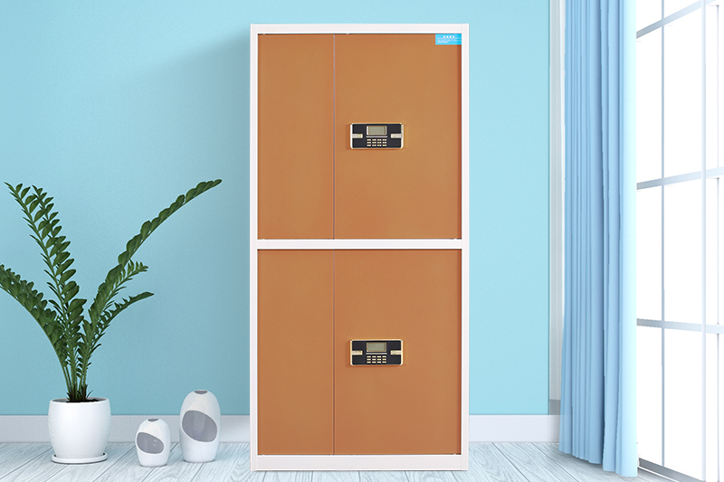 通雙節保密柜白套咖