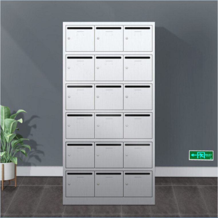 18門不銹鋼信報箱