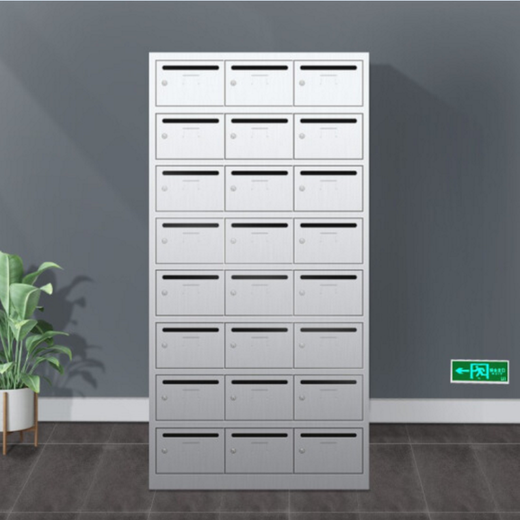 24門不銹鋼信報箱
