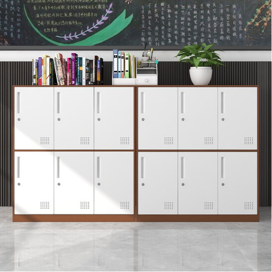 6門書包柜*咖啡套白